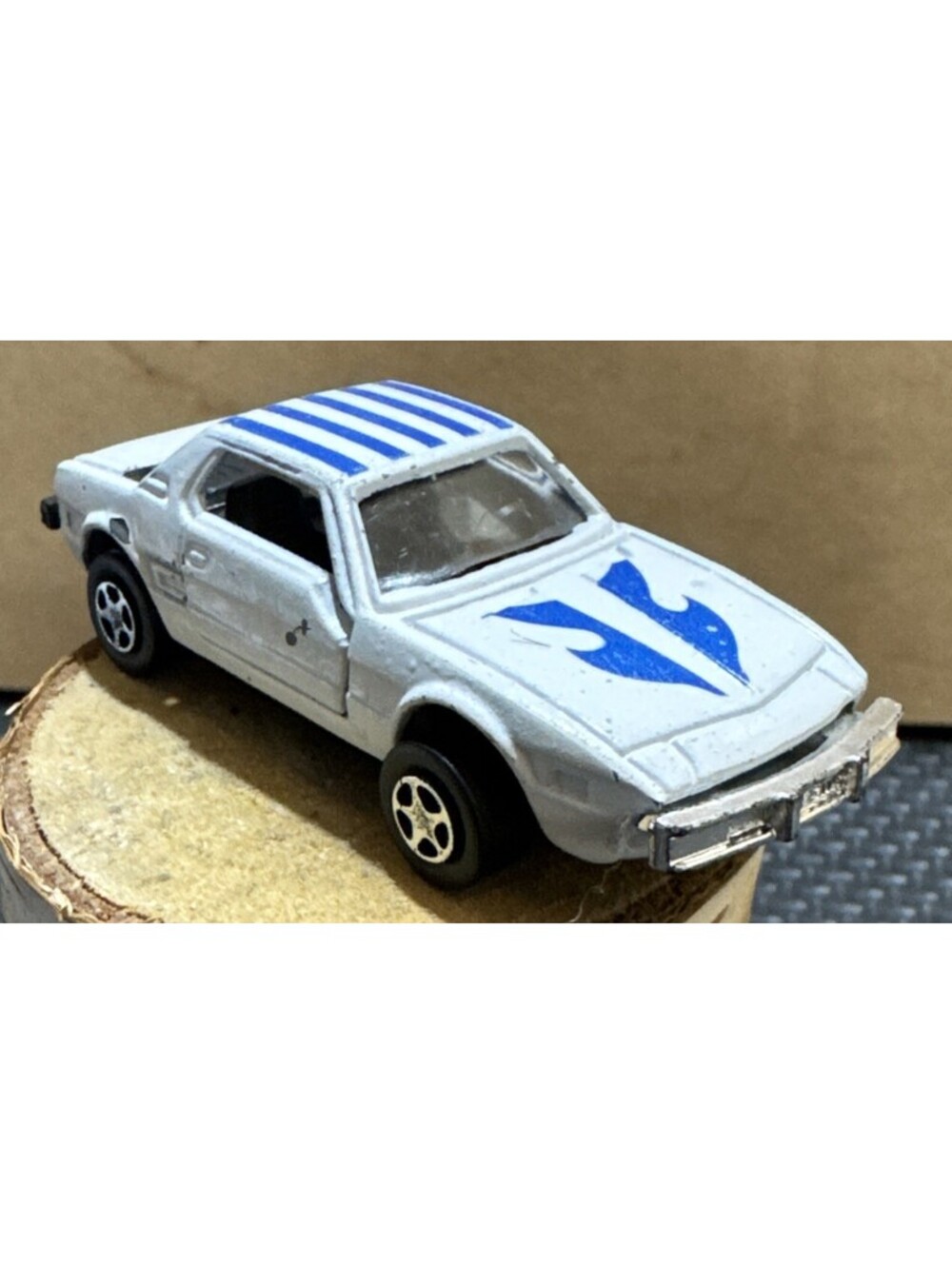 Rare White Striped CF 305 Fiat X1/9 | Opening Doors 1:59 Scale | China Variant